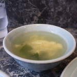 清華園 - わかめとかき玉のスープ