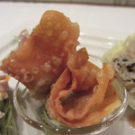 レンゲ - 揚げワンタン　シェリービネガーで