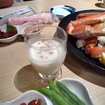 魚や一丁 - じゃがいもと豆乳の冷製スープ。