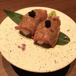 EBISUYA - 牛の炙り握り