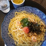 洋麺屋 五右衛門 - 明太子と海老としめじの青じそ風味