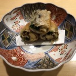 旬菜 おぐら家 - 子持ち鮎の春巻揚げ
