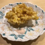 旬菜 おぐら家 - とうもろこしのかき揚げ