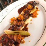 Tapas24 - タコとそのソース？という名前の料理。
            上にかかっているのはからすみか。