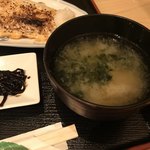 魚料理 吉成 - 小鉢とみそ汁