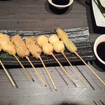 Jidori Washoku Koshitsu Izakaya Torisai - 串揚げ3種盛り