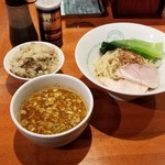 麺屋 六感堂 - 担々つけＳＯＢＡ＋チャコ飯
