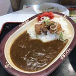 Yamada Udon - H30.8　かかしカレーに唐揚げトッピング