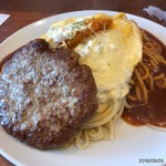 パス太 あんかけ亭  - エビマヨ＋ハンバーグ