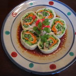 明治の館 - 湯波と干瓢のサラダ