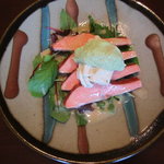 明治の館 - 生湯波と八汐鱒のスモーク