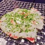 名前のないイタリア料理店 - 定番の真鯛のカルパッチョ様
