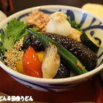 手打ちうどん　 いしづか - 夏野菜揚げ浸しうどん