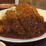 とんかつ ひろ喜 - 特選ロースとんかつ 特大 定食（￥1050）