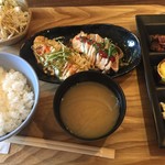 ぢょいふる - とり胸タタキ定食（￥750）