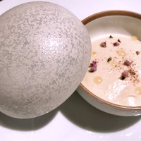 レストラン ラリューム - 雲丹と水茄子のタルタルと茄子のムース