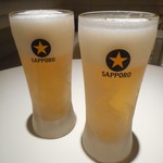 Washoku Baru Zakkubaran Jiyuugaoka - 生ビール