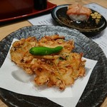 もりもり寿し - 白えびかき揚げ・赤貝