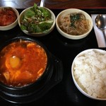 韓国家庭料理 扶餘 - スンドゥブ定食