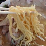 小原ラーメン - 太麺アップ