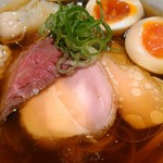 らーめん 鶏喰 - 具材のアップ