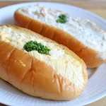 みつわベーカリー - たまごパンとポテトサラダパン