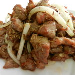 味坊 - 料理長のおススメ東北料理　ラム肉のクミン炒め