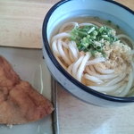 Sanuki Udon Oomae - 冷かけ・小（１７０円）＋きつねあげ（９０円）