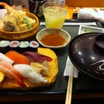 海鮮鮨市場 魚がし - 鮨・天麩羅ランチ
