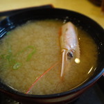 海鮮めし屋 磯人 - 海老の味噌汁