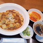 虹梅路 - 四川麻婆豆腐丼セット500円