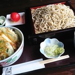 そば茶房 三国 - 天丼セット大盛1,280円