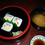 札幌 かに本家 - 本タラバかに太巻寿司、かに汁