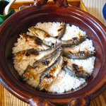 比良山荘 - 最後のお楽しみ、鮎めし。