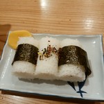 そば元 - そば定食（おにぎり）