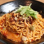 シビカラ担担麺 飯塚 - 麻辣汁無し担担麺「蘇芳～SUOU～」