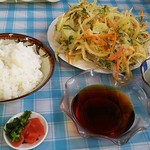 つちや食堂 - ハマグリかき揚げ定食