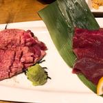 Shichirin Yaki Osakana Kuwaeta Doraneko - 牛タン食べ比べ 
                        タン元、タン先