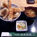 そば処 味奈登庵 - 海鮮天丼1300円