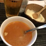 グリル末松 - セットのスープ、おかわり50円