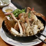 酒とタイ料理 ピッサヌローク - プーオップウンセン（ワタリガニと国産春雨の蒸し焼き）