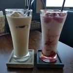 バンザイカフェ - エスプレッソと夏イチゴのシェイク