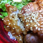 若鳥半身から揚げ　きくや - から揚げ丼