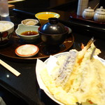 てんぷら天夜一夜 - ランチ天麩羅定食（\1250税抜き）