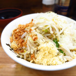 ラーメン二郎 - 汁なし（ラーメン小＋汁なし＋粉チーズ）