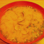 漁師小屋「麦穂」 - （撮影 20180905）飲んだ後の大きなしじみ汁はうまい！