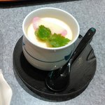 回転寿司　すし丸 - ランチセットの茶碗蒸し