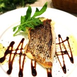 Red sea bream soti with balsamic sauce