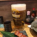 神鶏 - 特大生ビール