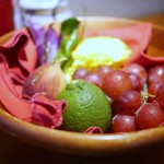 山本のハンバーグ - 野菜ジュースのディスプレイ